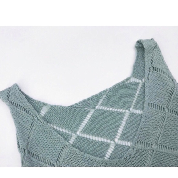 SOLD OUT! Camille’s Knit Tank in Teal - Picture 4 of 6